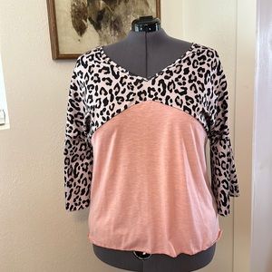 MISSLOOK Cheetah Print Blouse